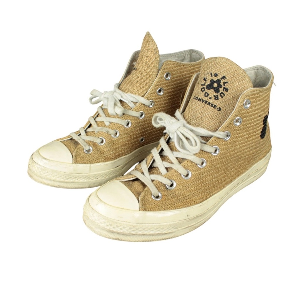 Converse X Golf Le Fleur Sneaker Shoes Burlap Chuck Tyler The Creator M 8 W 10